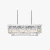 Luxury Strip Crystal Dining Room Pendant Light - Clowas